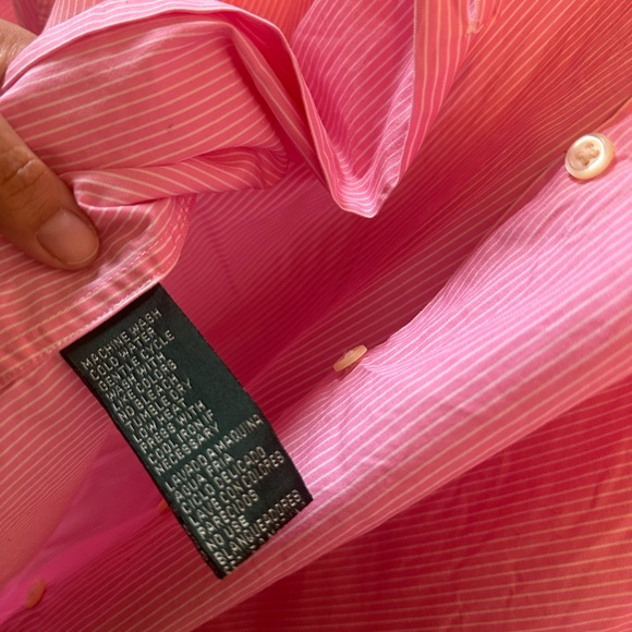 Ralph Lauren Pink and White Striped Blouse - Picture 5 of 5